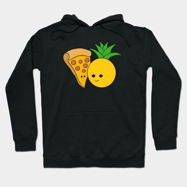 Pineapples and Pizza - They belong together Hoodie by Zap Studios